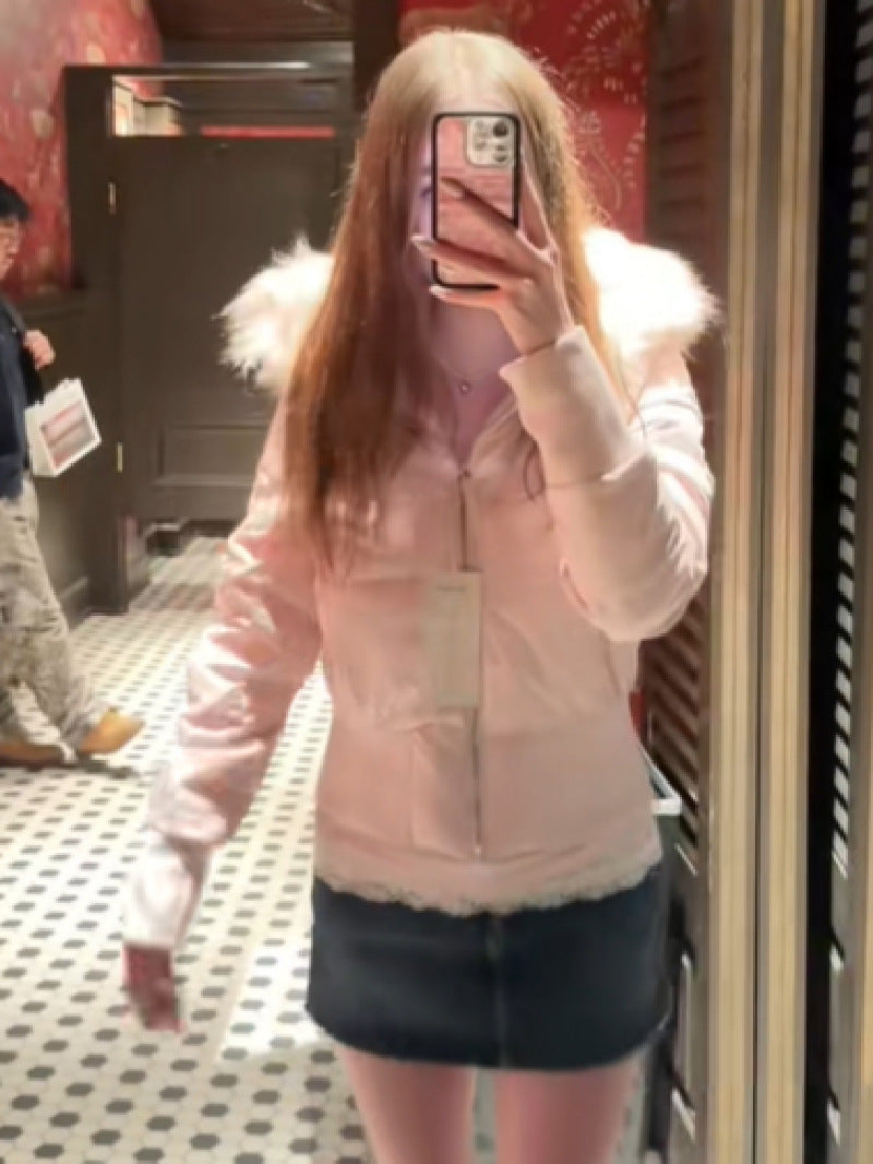 Aria | Womens Hooded Fur Collar Padded Puffer Jacket