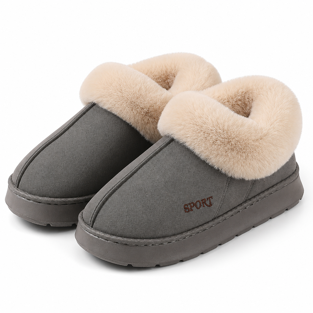 Ariana | Womens Fluffy Fuzzy Memory Foam Warm Winter Indoor House Slippers Shoes