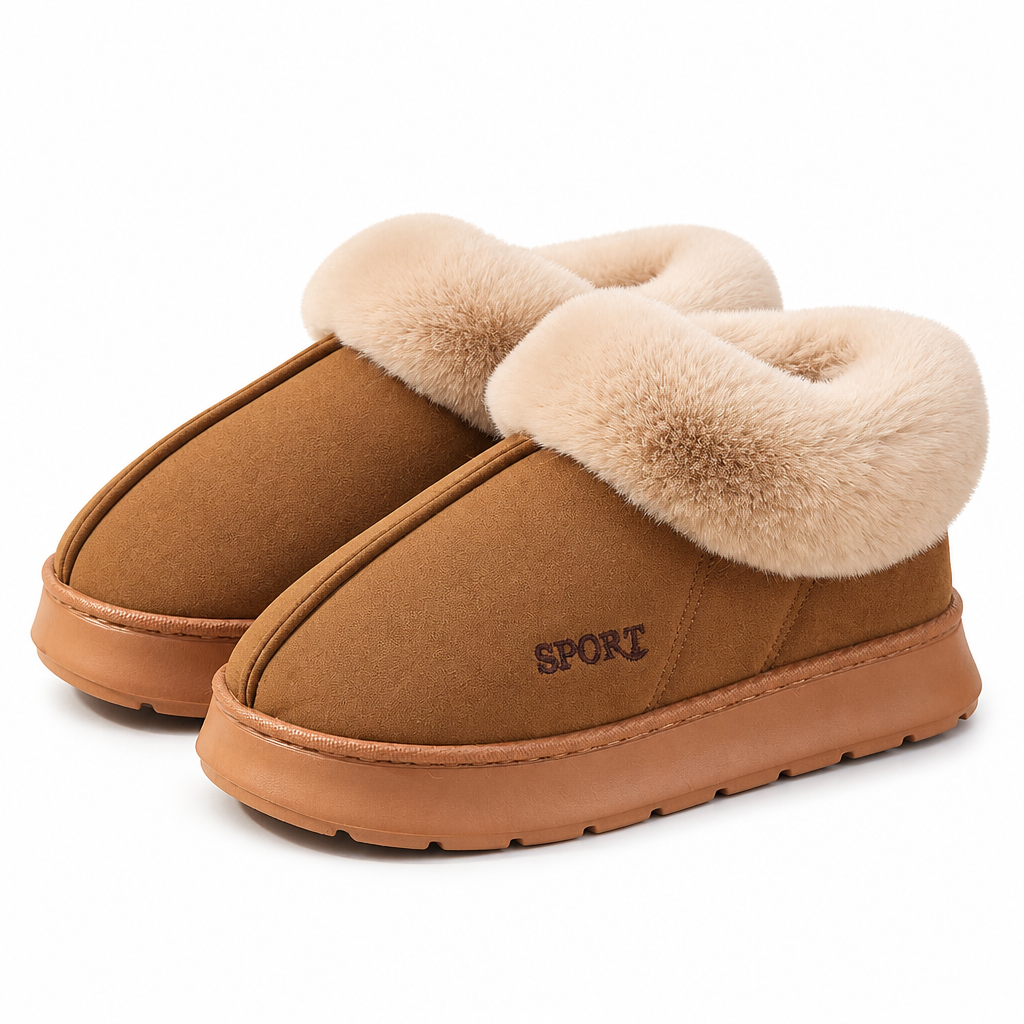 Ariana | Womens Fluffy Fuzzy Memory Foam Warm Winter Indoor House Slippers Shoes
