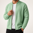 Arlo | Mens Varsity Jacket Corduroy Baseball Bomber Casual Letterman Coat, Light Green
