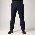Arthur | Mens Work Business Dress Straight Leg Wrinkle Free Pants, Silver