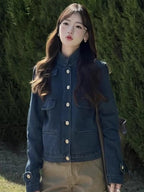 Ashlee | Womens Vintage Washed Denim Jacket