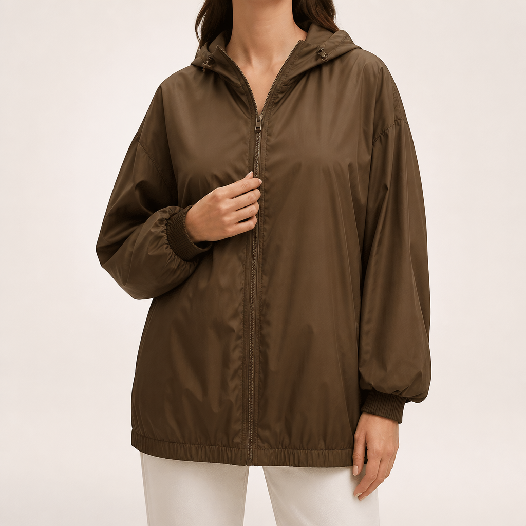 Astrid | Womens Lightweight Hooded UV Sun Protection Summer Jacket, Brown
