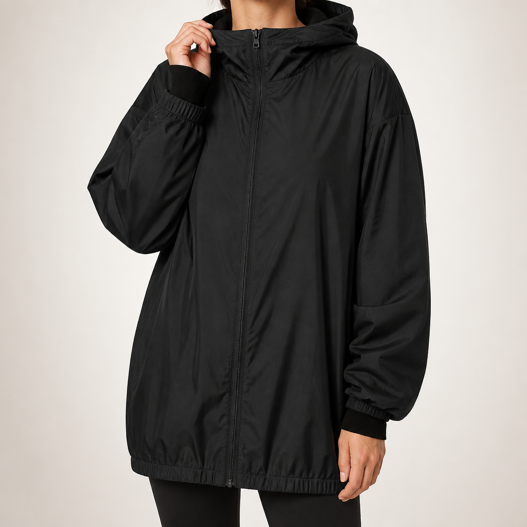 Astrid | Womens Lightweight Hooded UV Sun Protection Summer Jacket, Black
