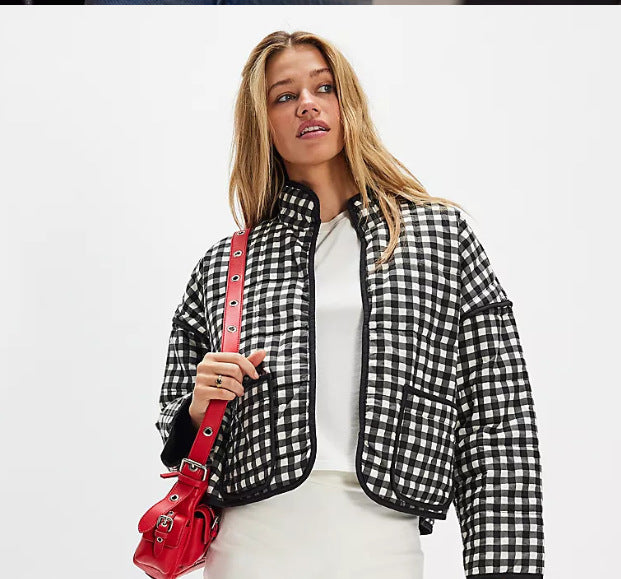 Audrina | Womens Lightweight Printed Padded Cotton Puffer Jacket