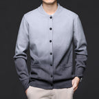 Barnaby | Mens Gradient Knit Cardigan Premium Jumper Coat - 7