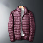 Barnaby | Mens Quilted Lightweight Puffer Jacket, Wine Red