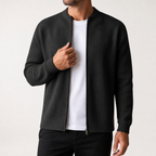 Barnaby | Mens Varsity Jacket Corduroy Baseball Bomber Casual Jacket, Black