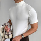 Barrett | Mens Slim Fit Turtleneck Short Sleeve T Shirt - 2