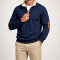 Barry | Mens Half Zip Fleece Sweatshirt Long Sleeve Pullover Top, Design 1