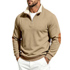 Barry | Mens Half Zip Fleece Sweatshirt Long Sleeve Pullover Top