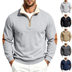 Barry | Mens Half Zip Fleece Sweatshirt Long Sleeve Pullover Top