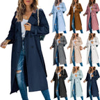 Beatrice | Womens Double Breasted Belted Long Trench Coat