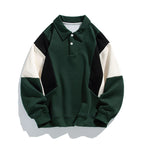 Bertram | Mens Colour Block Long Sleeve Polo Shirt Casual - 9