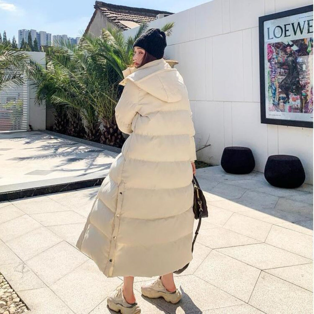 Bethany | Womens Long Quilted Padded Cotton Winter Coat