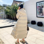 Bethany | Womens Long Quilted Padded Cotton Winter Coat