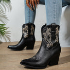 Bexley | Womens Western Knight Heeled Long White Boots - 13