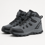 Billie | Womens Water Resistant Breathable High Top Walking Hiking Boots, Dark Grey