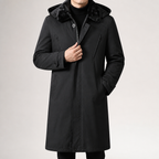Boaz | Mens Waterproof Jacket Windproof Hooded Ski Outdoor Coat, Black 2