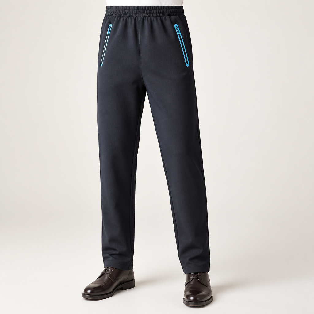 Bradley | Mens Waterproof Windproof Outdoor Hiking Rain Pants, Navy Blue