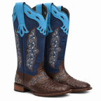Brenda | Womens Western Riding Square Toe Chunky Heel Long Boots