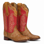 Brenda | Womens Western Riding Square Toe Chunky Heel Long Boots