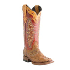Brenda | Womens Western Riding Square Toe Chunky Heel Long Boots