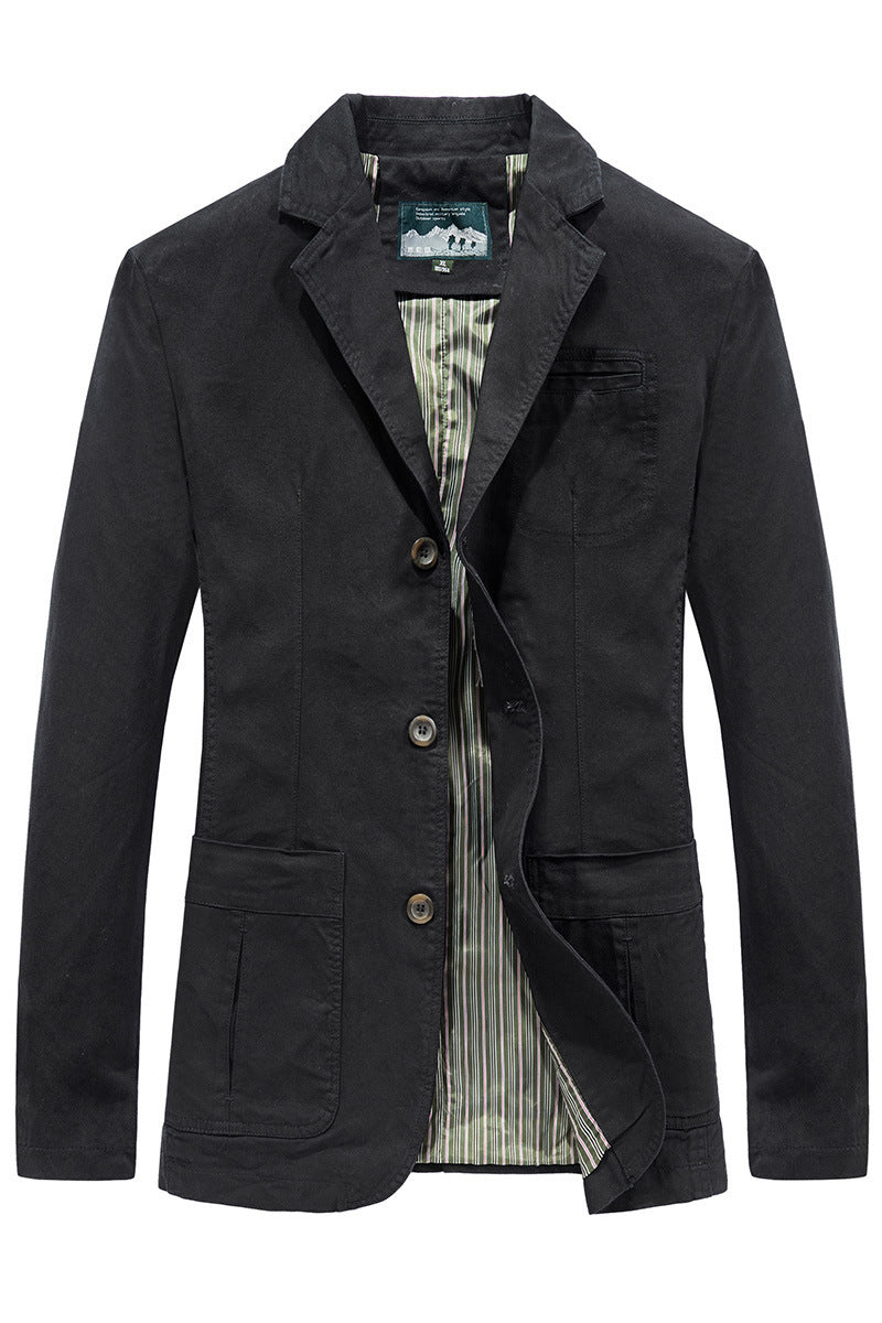 Brian | Mens Lightweight Casual Cotton Suit Collar Jacket