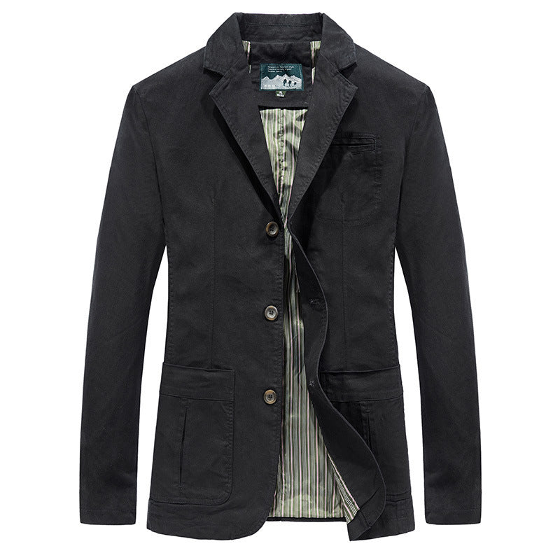 Brian | Mens Lightweight Casual Cotton Suit Collar Jacket