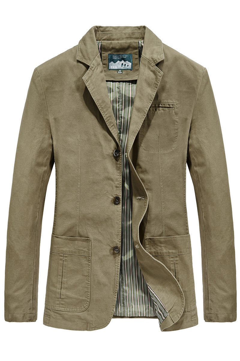 Brian | Mens Lightweight Casual Cotton Suit Collar Jacket
