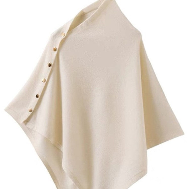 Brinley | Womens Cashmere Poncho Shawl Wrap Cape Warm Scarf