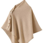 Brinley | Womens Cashmere Poncho Shawl Wrap Cape Warm Scarf