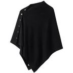 Brinley | Womens Cashmere Poncho Shawl Wrap Cape Warm Scarf