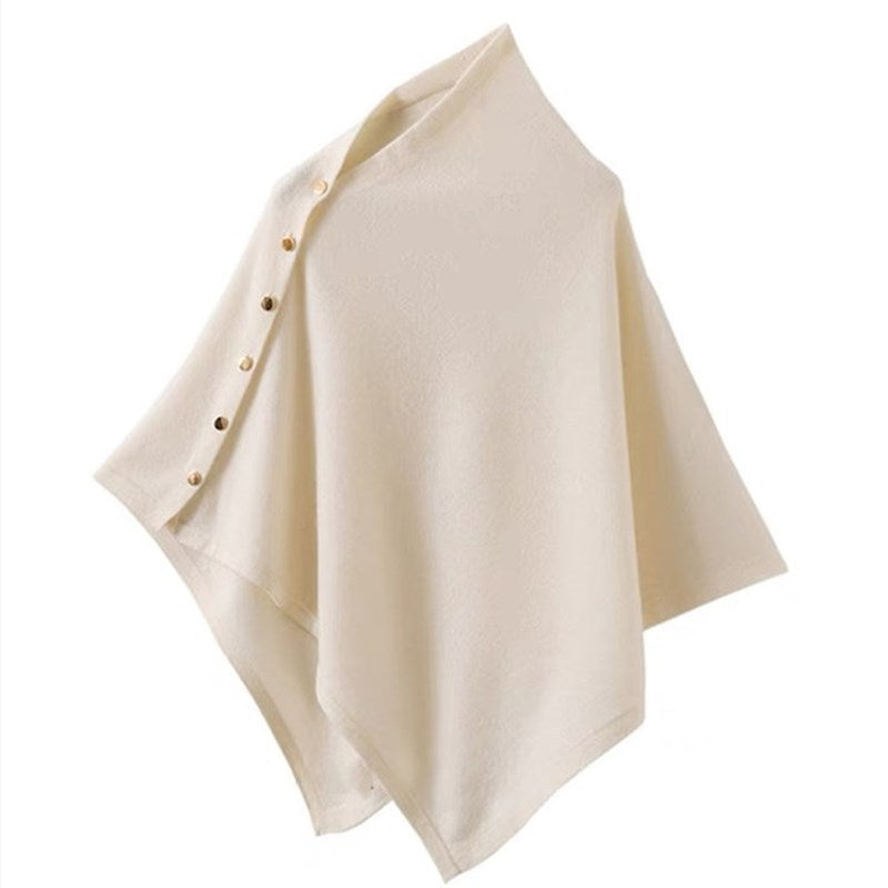 Brinley | Womens Cashmere Poncho Shawl Wrap Cape Warm Scarf