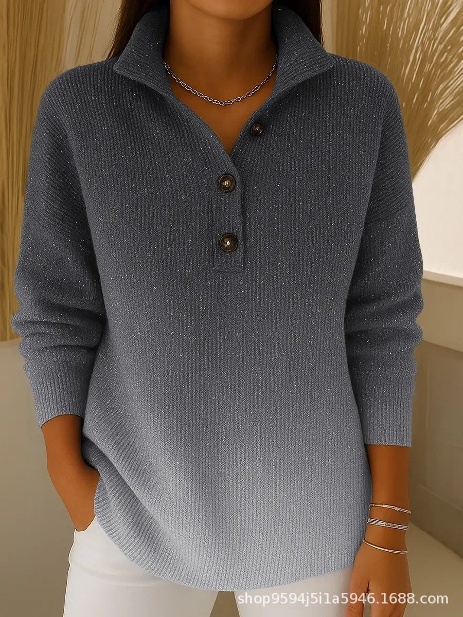 Briony | Womens Vintage Stand Collar 3D Print Casual Top T-Shirt - 3