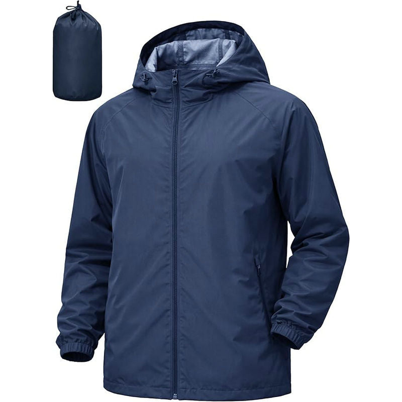 Bryce | Mens Water Resistant Hooded Windbreaker Jacket