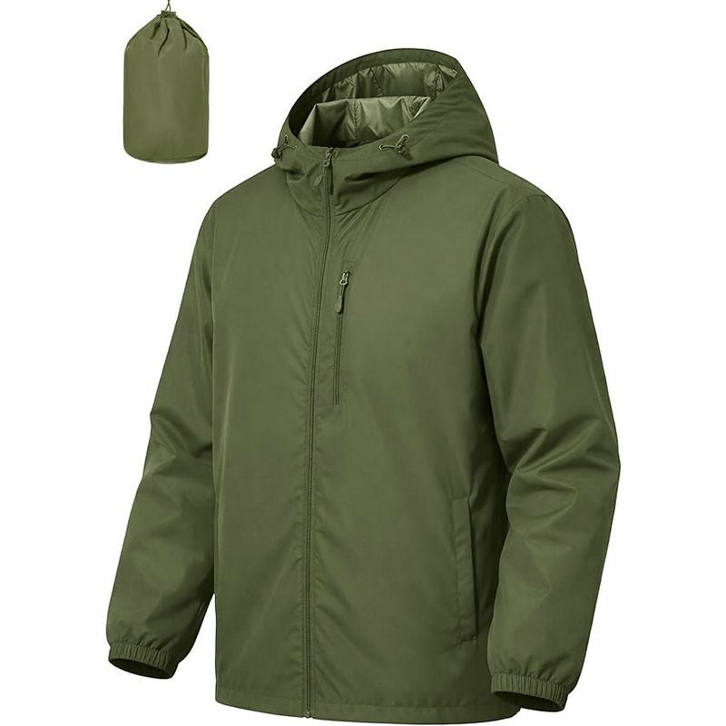 Bryce | Mens Water Resistant Hooded Windbreaker Jacket