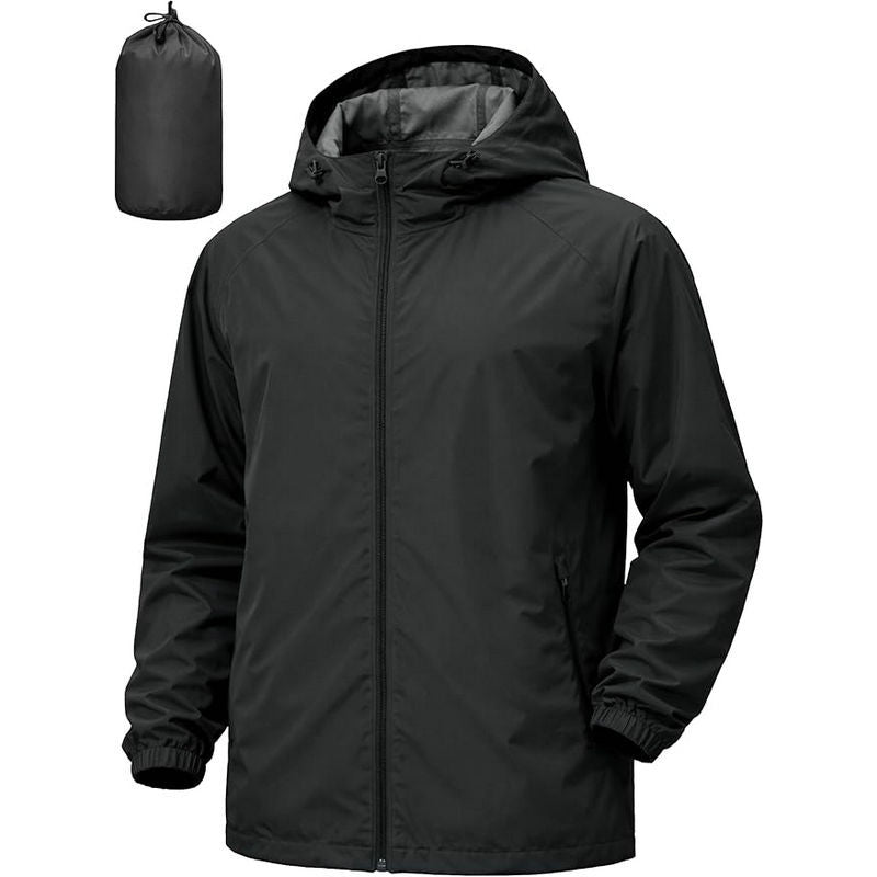 Bryce | Mens Water Resistant Hooded Windbreaker Jacket