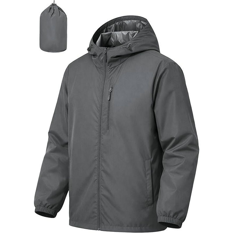 Bryce | Mens Water Resistant Hooded Windbreaker Jacket