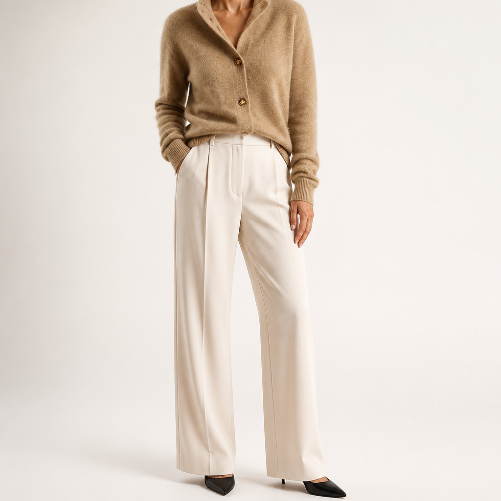Bryn | Womens Long Oversized Soft Viscose Button Knit Cardigan Sweater, Camel