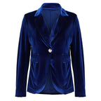 Camille | Womens Slim Fit Velvet Blazer - 10