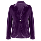 Camille | Womens Slim Fit Velvet Blazer - 14
