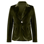 Camille | Womens Slim Fit Velvet Blazer - 16