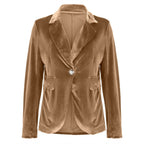 Camille | Womens Slim Fit Velvet Blazer - 19