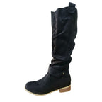 Camryn | Womens Suede Side Zip Low Heel Ankle Boots - 15
