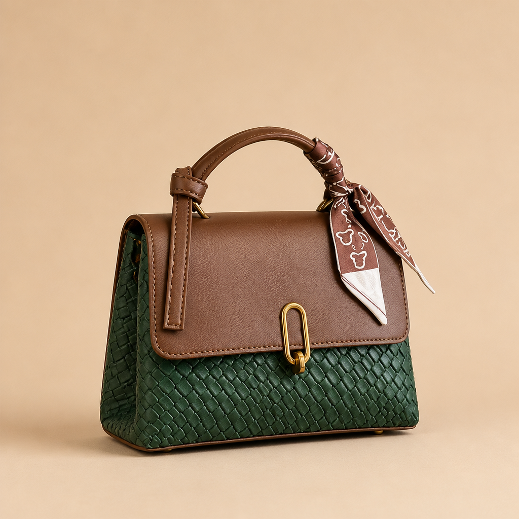Carlotta | Womens Crossbody Bag Casual Shoulder Purse Handbag, Coffee Green