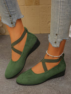 Carly | Womens Pointed Toe Wedge Comfortable Casual Loafers