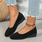 Carly | Womens Pointed Toe Wedge Comfortable Casual Loafers