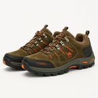 Caroline | Womens Waterproof Leather Non Slip Walking Hiking Shoes, Khaki 2