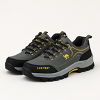 Caroline | Womens Waterproof Leather Non Slip Walking Hiking Shoes, Grey 3